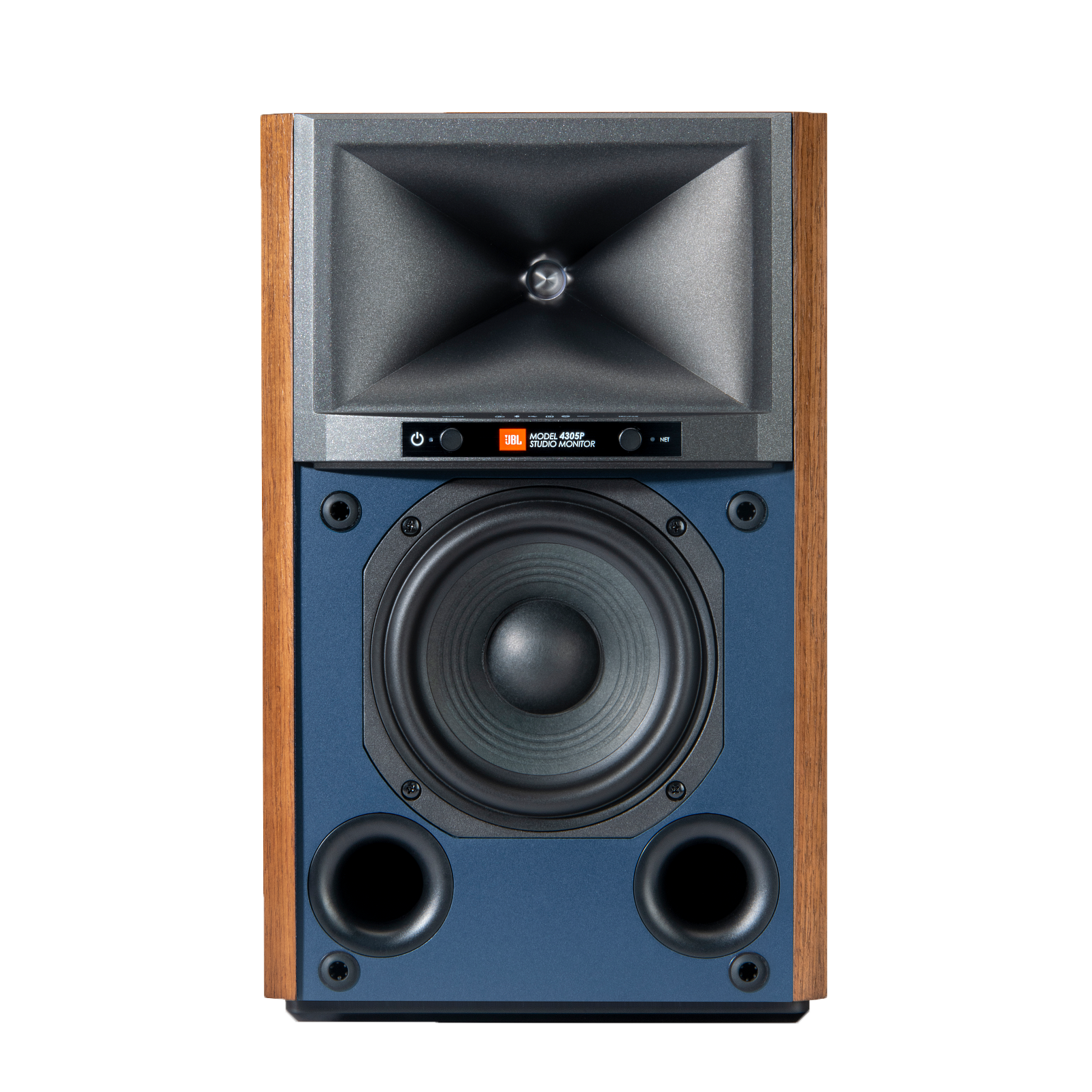 4305P Studio Monitor - Natural Walnut - Powered Bookshelf Loudspeaker System - Detailshot 6